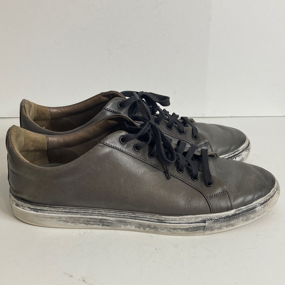 Thursday Boot Co Premier Low Top Shoes Mens 12.5 Distressed Gray Leather Sneaker